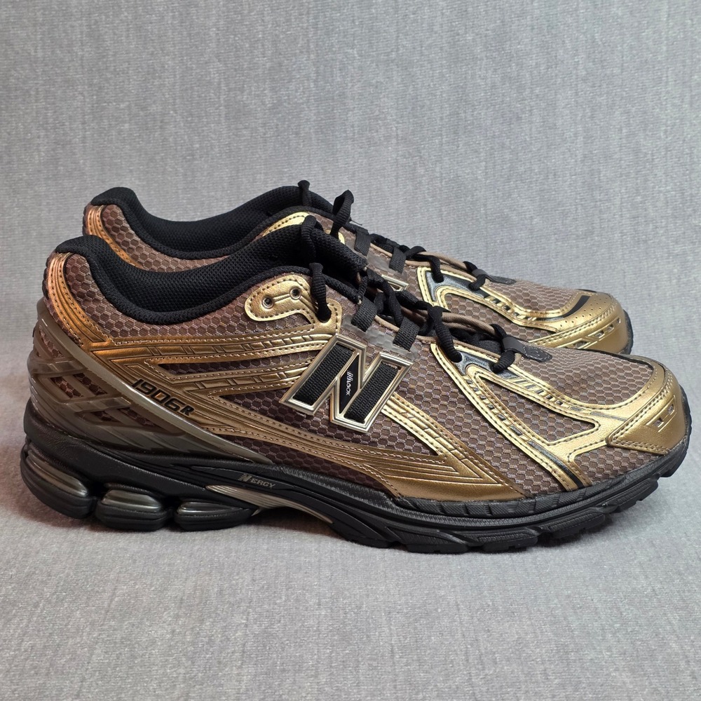 New Balance 1906R Mens 13 Gold Bronze Black Metallic Running Shoes U1906RCJ New